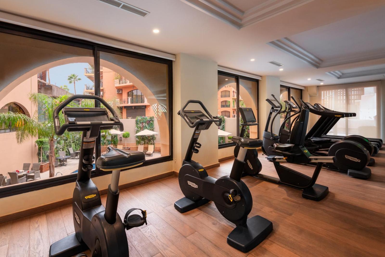 Hivernage Hotel & Spa Marrakesh Luaran gambar The gym at the hotel