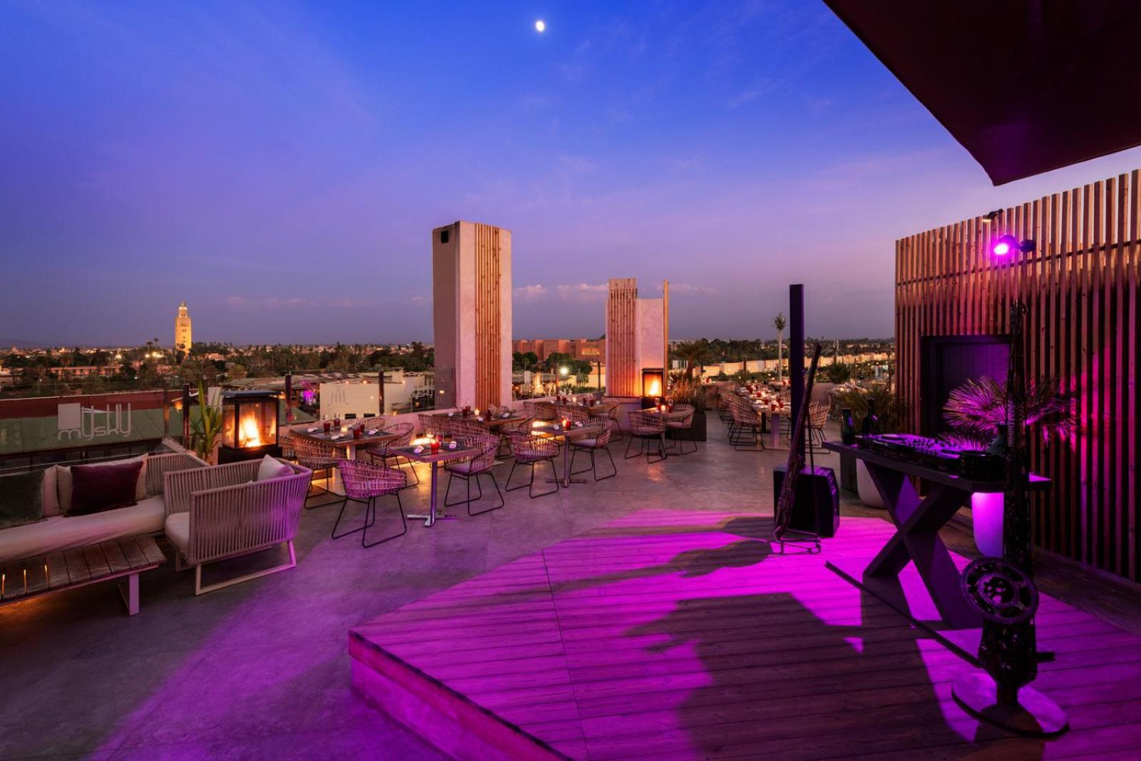 Hivernage Hotel & Spa Marrakesh Luaran gambar The Sky Bar